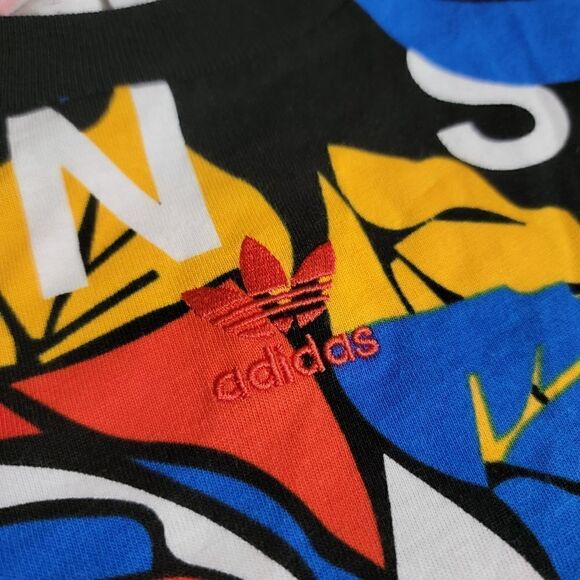 Adidas X Richi Mnisi Floral Art Tee Shirt Women's Size Medium M Designer Edition - Picture 8 of 10